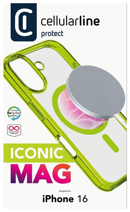 Cover für Apple iPhone 16  Iconic Mag (Limette) 