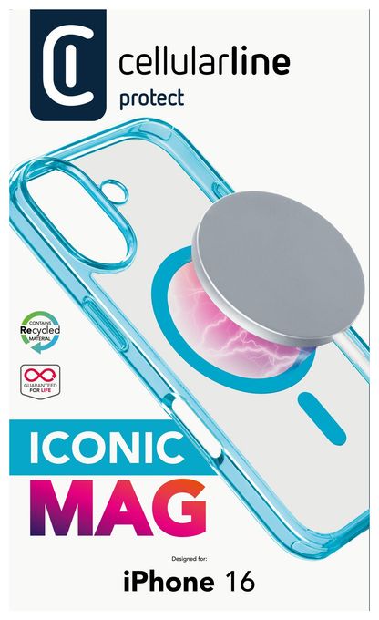 Cover für Apple iPhone 16  Iconic Mag (Hellblau) 