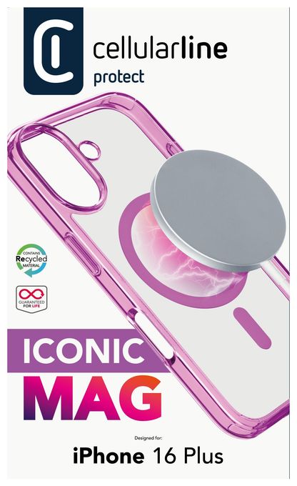 Cover für Apple iPhone 16 Plus  Iconic Mag (Pink) 