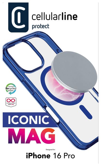 Cover für Apple iPhone 16 Pro  Iconic Mag (Blau) 