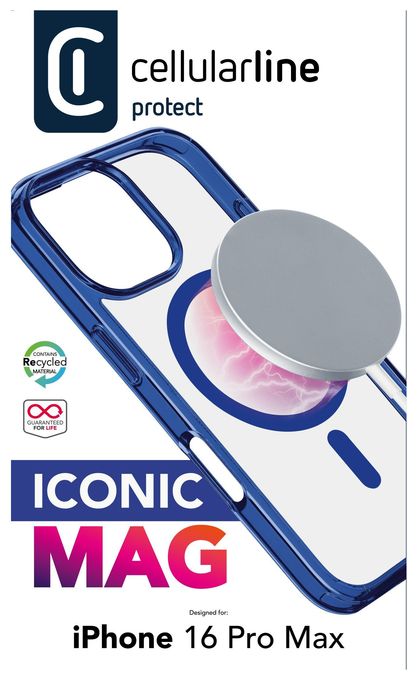 Cover für Apple iPhone 16 Pro Max  Iconic Mag (Blau) 