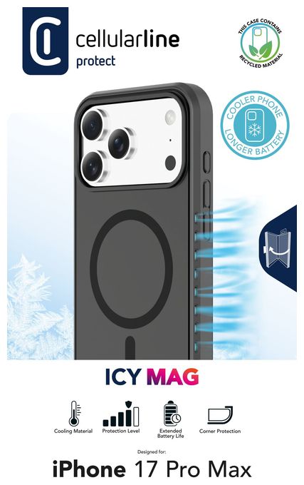 Mantelhülle für Apple iPhone 17 Pro Max  Icy Mag (Transparent) 