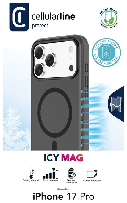 Mantelhülle für Apple iPhone 17 Pro  Icy Mag (Transparent) 