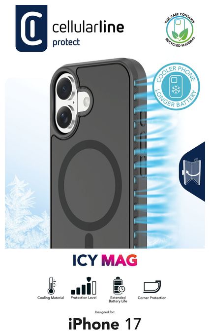 Mantelhülle für Apple iPhone 17  Icy Mag (Transparent) 