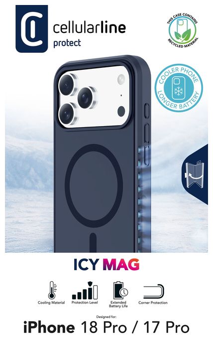 Cover für Apple iPhone 18 Pro  Icy Mag (Blau) 