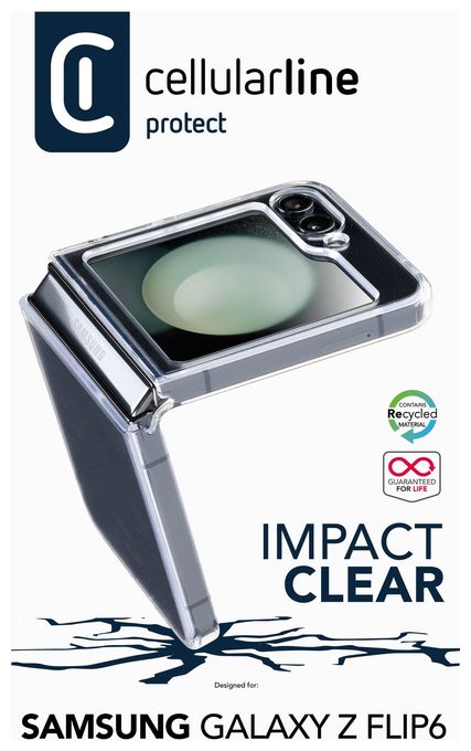 Cover für Samsung Galaxy Z Flip6  Impact Clear Case (Transparent) 