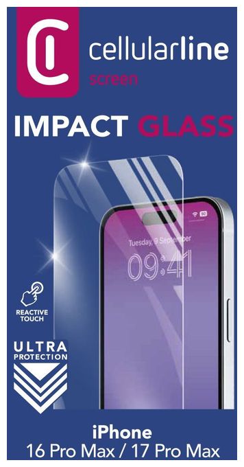 Klare Bildschirmschutzfolie gehärtetes Glas 9H für  Apple iPhone 16 Pro Max Kratzresistent, Schockresistent Impact Glass 