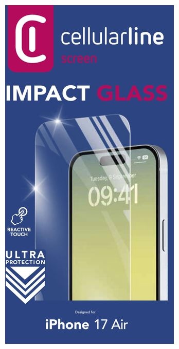 Klare Bildschirmschutzfolie gehärtetes Glas für  Apple iPhone 17 Air Kratzresistent, Schockresistent Impact Glass 