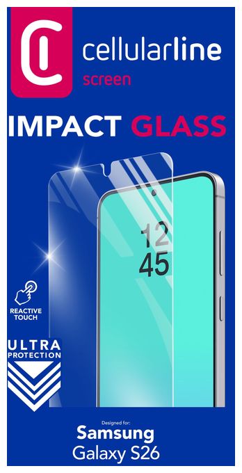 Klare Bildschirmschutzfolie gehärtetes Glas für  Samsung Galaxy S26 Kratzresistent, Schockresistent, Schlagfest Impact Glass 