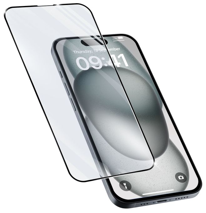 Klare Bildschirmschutzfolie gehärtetes Glas 9H für  Apple iPhone 15 Plus, iPhone 15 Pro Max Stoßfest, Splitterfrei, Schockresistent Impact Glass Capsule 