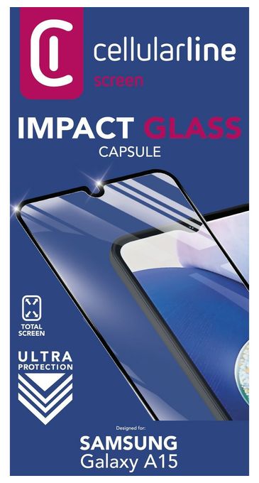 Klare Bildschirmschutzfolie gehärtetes Glas 9H für  Samsung Galaxy A15 Stoßfest, Schlagfest, Kratzresistent Impact Glass Capsule 