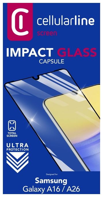 Klare Bildschirmschutzfolie gehärtetes Glas für  Samsung Galaxy A16 Schlagfest, Kratzresistent, Schockresistent Impact Glass Capsule 
