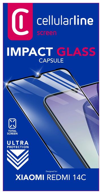 Klare Bildschirmschutzfolie gehärtetes Glas 9H für  Xiaomi Redmi 14C Staubresistent, Kratzresistent, Schockresistent Impact Glass Capsule 