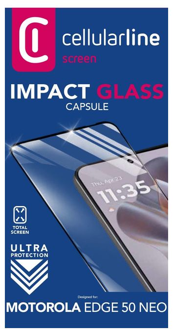 Klare Bildschirmschutzfolie gehärtetes Glas 9H für  Universal Edge 50 Neo Kratzresistent, Schockresistent Impact Glass Capsule 