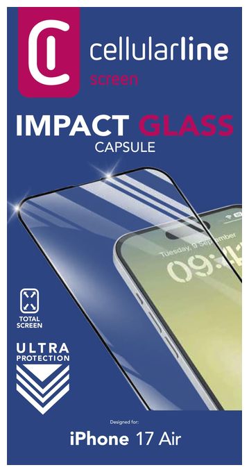 Klare Bildschirmschutzfolie gehärtetes Glas 9H für  Apple iPhone 17 Air Fallbeständig, Schlagfest, Kratzresistent, Schockresistent Impact Glass Capsule 