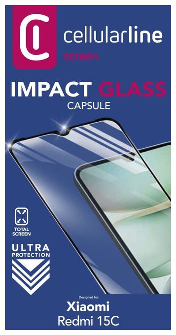 Klare Bildschirmschutzfolie gehärtetes Glas für  Redmi 15C Schlagfest, Kratzresistent Impact Glass Capsule 