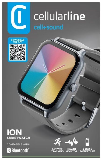 Digital Smartwatch Rechteckig 120 h  ION 60800 (Schwarz) 