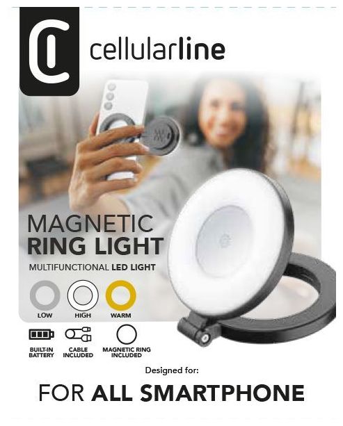 Magnetischer Ring 60 mm Universal  Magnetic Ring Light (Schwarz) 