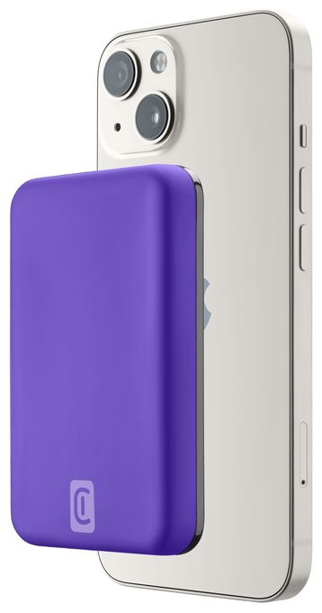 5000 mAh Powerbank USB Typ-C Kabelloses Laden  Magsafe (Violett) 