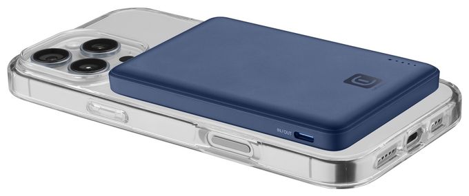 5000 mAh Powerbank USB Typ-C Kabelloses Laden  Magsafe (Blau) 
