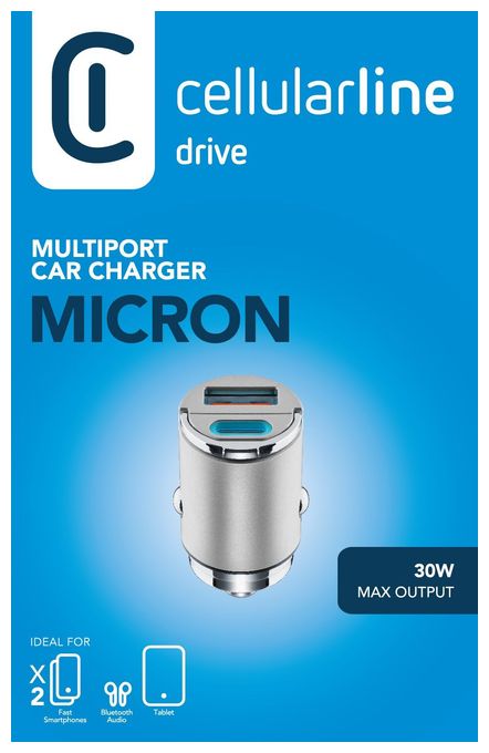 Micron Multiport Car Charger - iPhone, Samsung, Xiaomi, Oppo and other Smartphones and Tablets 