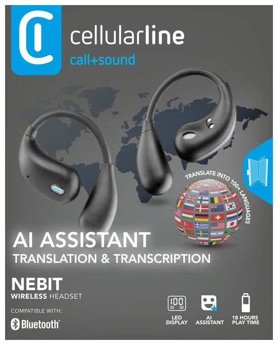 In-Ear Bluetooth Kopfhörer Kabellos TWS IPX4  Nebit TWS Translator (Schwarz) 