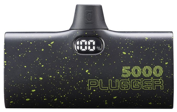 5000 mAh Powerbank USB Typ-C  Plugger (Schwarz) 