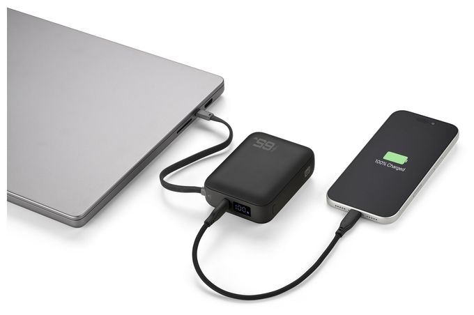 POWER BANK POCKET 20000 mAh 65W USB-C ANSCHLUSS SCHWARZ 