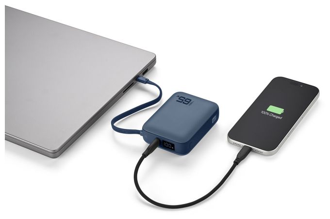 POWER BANK POCKET 20000 mAh 65W USB-C ANSCHLUSS BLAU 