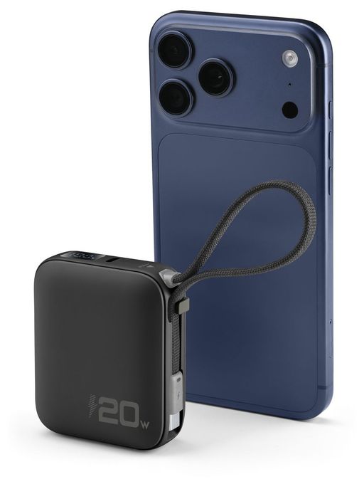 POWER BANK POCKET 10000 mAh 20W USB-C ANSCHLUSS SCHWARZ 