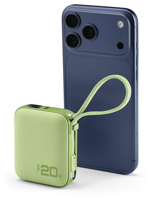 POWER BANK POCKET 10000 mAh 20W PORT USB-C GRÜN 