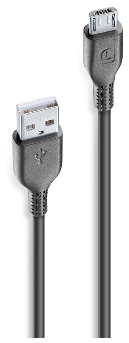 USB A auf Micro-USB B bis 10 W 2 m  Power Cable (Schwarz) 