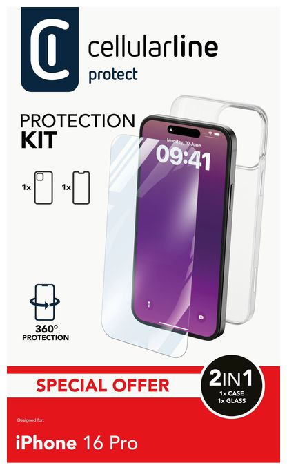 Cover für Apple iPhone 16 Pro  Protection Kit (Transparent) 