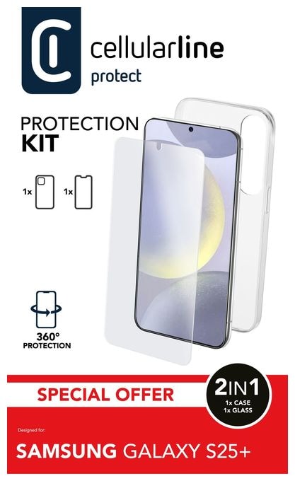 Cover für Samsung Galaxy S25+  Protection Kit (Transparent) 