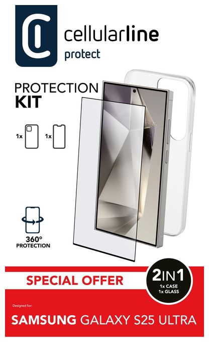 Cover für Samsung Galaxy S25 Ultra  Protection Kit (Transparent) 