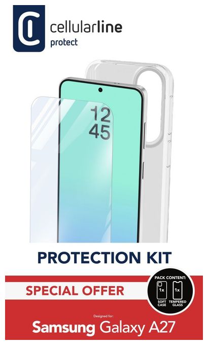 Cover für Samsung Galaxy A27  Protection Kit (Transparent) 