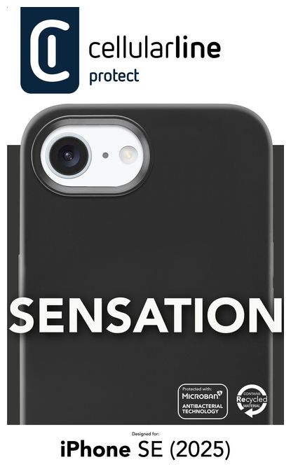 Cover für Apple iPhone SE (2025)  Sensation (Schwarz) 