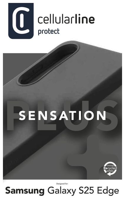 Cover für Samsung Galaxy S25 Edge  Sensation (Schwarz) 