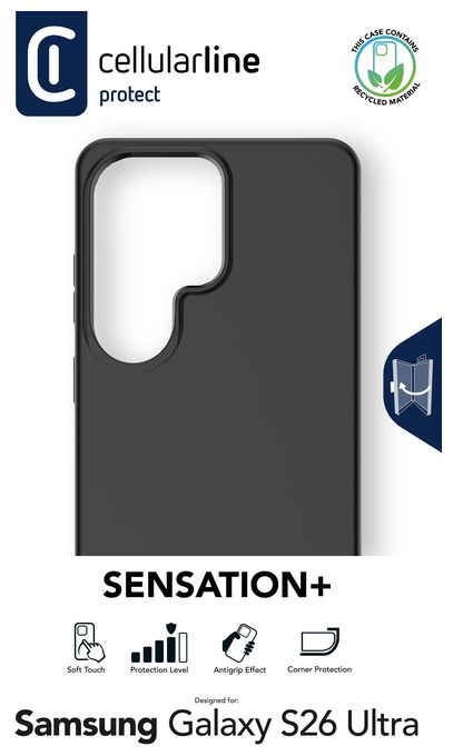 Cover für Samsung Galaxy S26 Ultra  Sensation+ (Schwarz) 