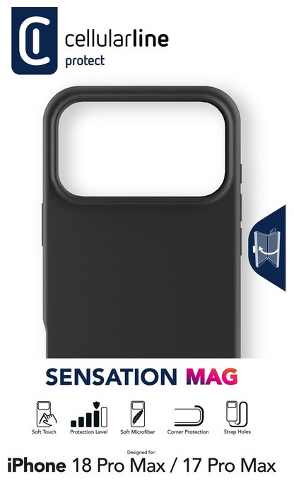 Cover für Apple iPhone 18 Pro Max  Sensation Mag (Schwarz) 