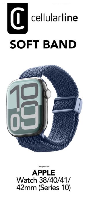 Armband 8 mm Watch 38/40/41/42 (SER.10) mm  Soft Band (Blau) 