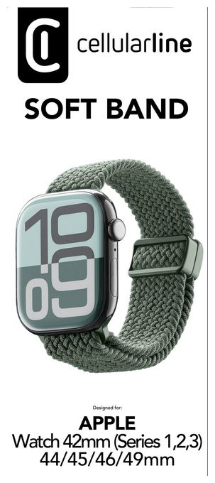 Armband 8 mm Watch 42 (S.1-2-3)/44/45/46/49 mm  Soft Band (Grün) 