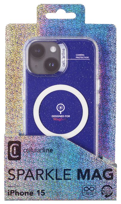Cover für Apple iPhone 15  Sparkle Mag (Transparent) 