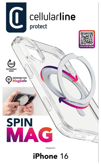 Cover für Apple iPhone 16  Spin Mag (Transparent) 