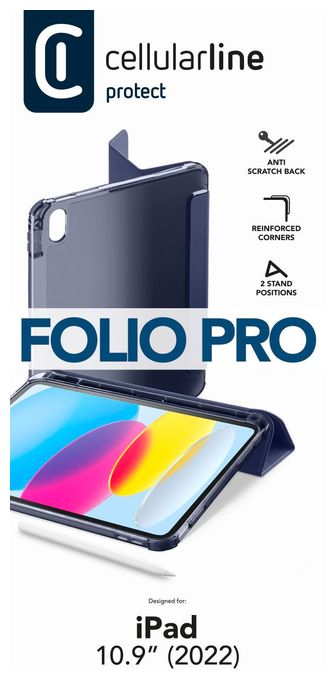 Folio aus Kunstleder für Apple iPad A16 und iPad 10.Gen bis 27,7 cm (10.9") (Blau) Stand 