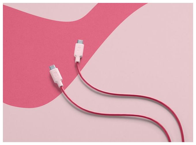 Stecker USB C auf USB C bis 60 W 1 m  Stylecolor Cable (Pink) 