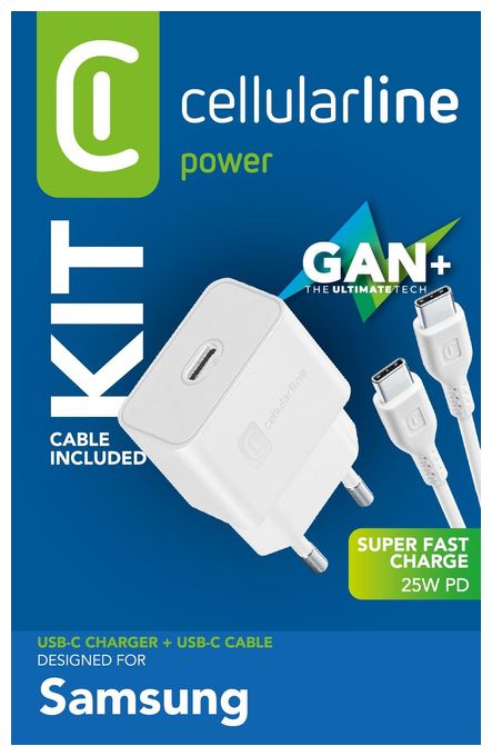 Super Fast Charger Kit 25W - USB-C to USB-C - Samsung 