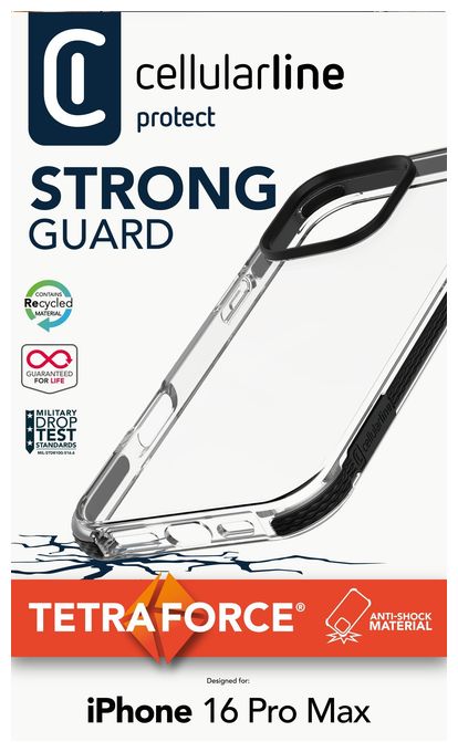 Cover für Apple iPhone 16 Pro Max  Tetra Force Strong Guard (Schwarz) 