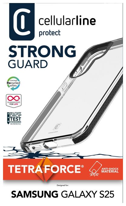 Cover für Samsung Galaxy S25  Tetra Force Strong Guard (Schwarz) 