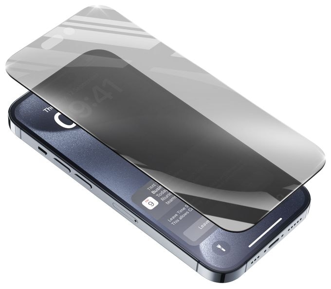 Klare Bildschirmschutzfolie gehärtetes Glas 9H für  Apple iPhone 15 Pro Antibakteriell, Kratzresistent, Schockresistent, UV-beständig Top Secret Glass 